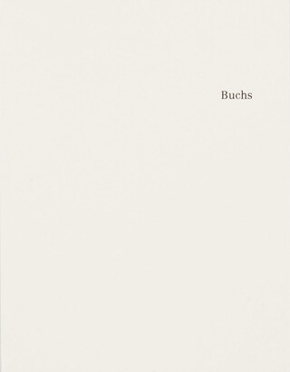 Buchs Buchs – book cover closed